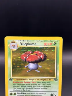 Pokemon Vileplume 1st Edition Jungle Holo Rare 15/64 English 1999 - MP - Image 2