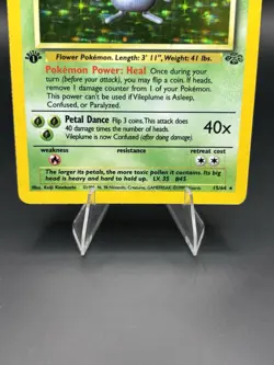 Pokemon Vileplume 1st Edition Jungle Holo Rare 15/64 English 1999 - MP - Image 3