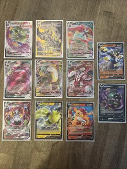 11 Rare Holographic Collectible Pokemon Cards Near Mint Condition - Image 1