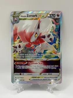 Hisuian Zoroark VSTAR 147/196 Holo VSTAR Rare Lost Origin Pokemon NM - Image 1