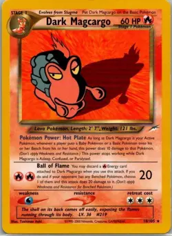 Neo Destiny Pokemon TCG Dark Magcargo - Image 1
