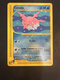 2002 Pokemon Expedition Corsola 102 /165 base - Image 1