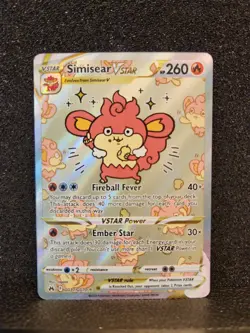 Simisear VSTAR GG37/GG70 Ultra Rare Crown Zenith Pokemon TCG Near Mint Condition - Image 1