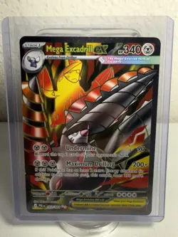 Mega Excadrill ex 103/084 Me05: Pitch Black Holo Ultra Rare Pokemon TCG - Image 1