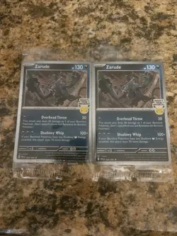 2 Zarude Promo Pitch Black 30th Anniversary Pokemon Gamestop Exclusive Sealed - Image 1