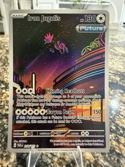 Iron Jugulis 216/182 SV04: Paradox Rift Illustration Rare Full Art Holo Eng 2023 - Image 1