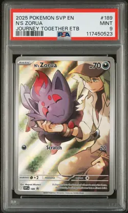 N's Zorua 189 - Sv: Scarlet & Violet Promo Cards Holo (PSA 9) - Image 1