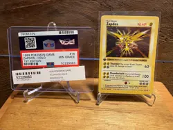 1999 Pokemon Zapdos Holo 1st Edition #16 Shadowless MIN GRADE #52229083 - Image 1