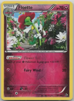 Floette 64/106 Flashfire Reverse Holo Rare Pokemon HP - Image 1