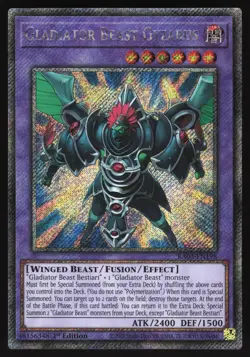 Gladiator Beast Gyzarus - RA03-EN198 - Platinum Secret Rare - Yugioh - Image 1