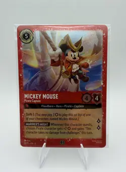 Disney Lorcana Mickey Mouse Pirate Captain 18/P2 Promo New Sealed - Image 1