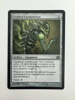 Grafted Exoskeleton MTG Magic the Gathering Card NM Near Mint SOM - Image 1