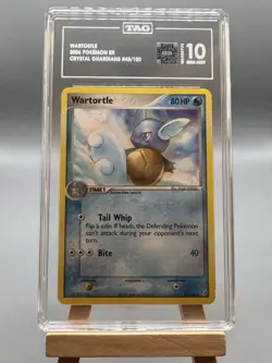 43/100 Wartortle EX Crystal Guardians Pokemon Card TAG 10 - Image 1
