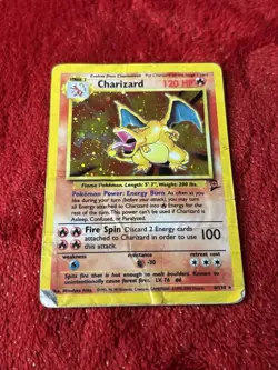 Charizard 004/130 Base Set 2 Holo 1999 Wotc Pokemon Card Damaged - Image 1