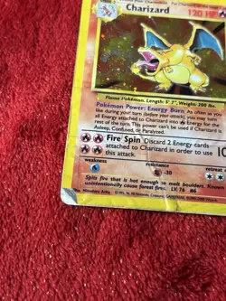 Charizard 004/130 Base Set 2 Holo 1999 Wotc Pokemon Card Damaged - Image 4