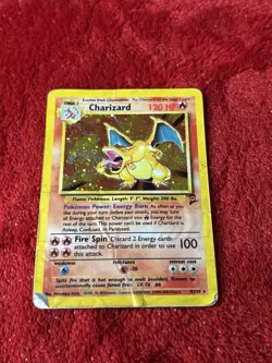 Charizard 004/130 Base Set 2 Holo 1999 Wotc Pokemon Card Damaged - Image 5