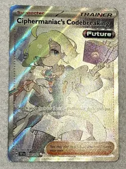 Ciphermaniac's Codebreaking 198/162 Temporal Forces Full Art Pokemon Card NM - Image 3