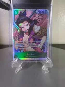 Smoker (030) OP10-030 Royal Blood Foil One Piece Tcg W/ Bonus Card - Image 1