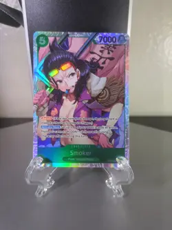 Smoker (030) OP10-030 Royal Blood Foil One Piece Tcg W/ Bonus Card - Image 2