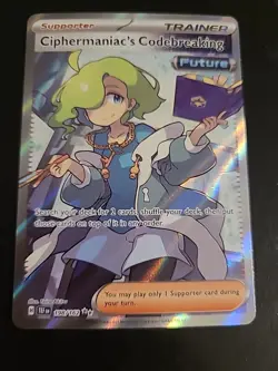 Ciphermaniac's Codebreaking - 198/162 - Pokemon Temporal Forces Full Art Card NM - Image 1