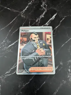 Pokemon TCG Philippe Full Art Trainer Card 110/86 Chaos Rising - Image 2