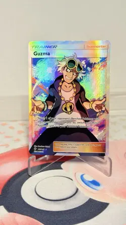 Guzma 143/147 Burning Shadows NM Full Art Ultra Rare Pokemon Card - Image 1
