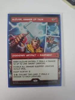 Mjolnir, Hammer of Thor (Borderless) (0303) Marvel Super Heroes Foil - Image 1