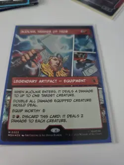 Mjolnir, Hammer of Thor (Borderless) (0303) Marvel Super Heroes Foil - Image 2