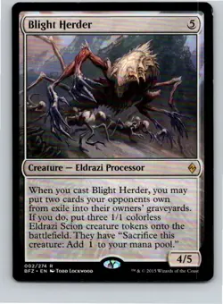 Magic the Gathering Blight Herder Battle for Zendikar MTG Free Shipping! - Image 1