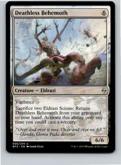 Magic the Gathering Deathless Behemoth Battle for Zendikar MTG Free Shipping! - Image 1
