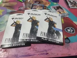 Magic the Gathering Final Fantasy Sleeved Play Booster Pack X3 - Image 1