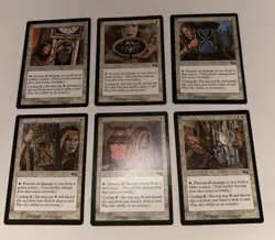 MTG * Rune of Protection: Set of 6 Arts Urza’s Saga Regular SellbyCyn - Image 1