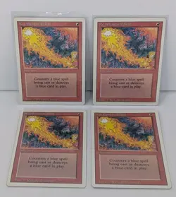 Red Elemental Blast Lot of 4 - Magic The Gathering MTG - Revised! - Image 1