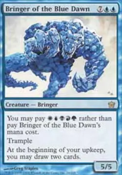 MTG Bringer of the Blue Dawn, Fifth Dawn, Heavily Played, English - Image 1