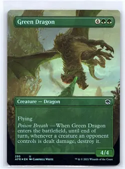 Green Dragon Borderless Adventures in the Forgotten Realms 295 foil - Image 1