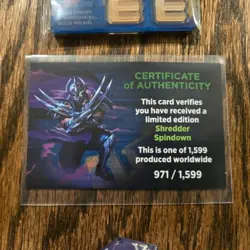 MTG x TMNT Serialized Spindown D20 Dice Pair Donatello & Shredder /1599 Sirius - Image 5