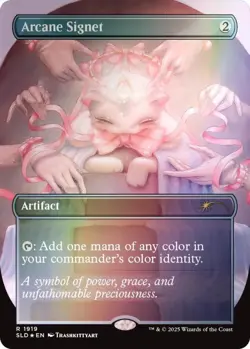 MTG Arcane Signet (1919) Rainbow Foil Secret Lair NM - Image 1