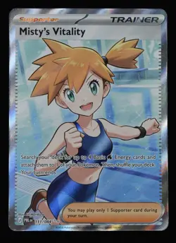 Misty's Vitality 111/084 Me05: Pokemon Pitch Black Ultra Rare Holo- NM - Image 1