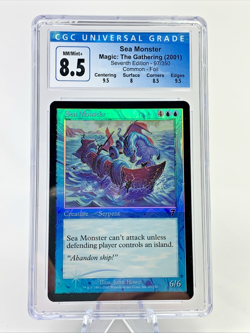 CGC 8.5 - 2001 SEA MONSTER - 7th FOIL Graded MTG Magic the Gathering Card - Image 1