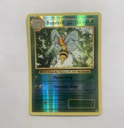 Pokemon Beedrill 7/108 Evolutions Rare Reverse Holo EN - Image 1