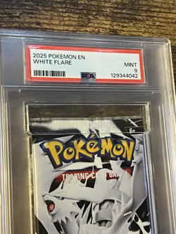 Pokemon Scarlet&Violet White Flare SEALED Booster Pack PSA 9 MINT - Image 3