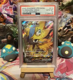 PSA 10 Zeraora VMAX 219/172 S12a VSTAR Universe SAR Full Art Holo JPN - Image 1
