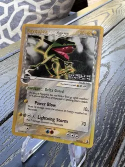 Pokemon TCG Rayquaza 13/113 Reverse Holo Stamped Rare EX Delta Species - Image 2