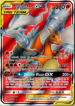 Reshiram & Charizard GX – Unbroken Bonds 194/214 – Ultra Rare Holo - Image 1