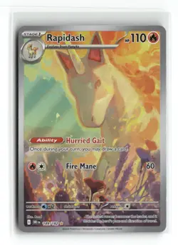 Rapidash [DRI - 189/182] Illustration Rare Holofoil NM SV10: Destined Rivals - Image 1