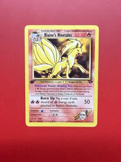 Blaine's Ninetales 1st Edition Gym Challenge 21/132 Rare Pokemon TCG LP - Image 1