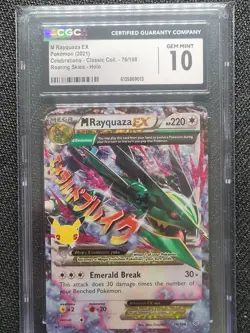 Pokemon Celebrations M Rayquaza EX 76/108 CGC 10 - Image 3