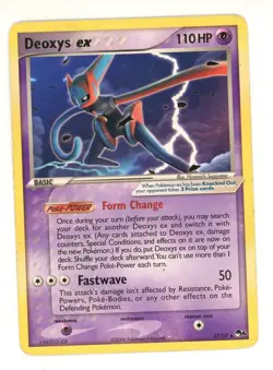 DEOXYS EX POP SERIES 4 PROMO MP POKEMON *EDGE WEAR* SEE PICS - Image 1