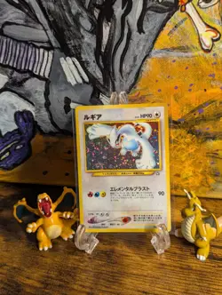 Pokemon 2000 ⛈ JPN Lugia Gold, Silver, to a New World Holo Rare ✨ W/ Swirl 🌀 - Image 1