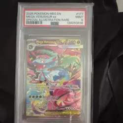 Pokemon Mega Venusaur ex PSA 9 177/132 ME01 Mega Evolution Holo SIR ENG - Image 1